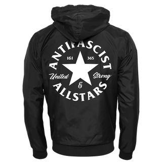 Antifascist Allstars - Logo Windbreaker black/white