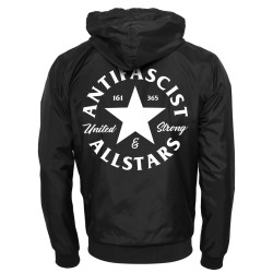 Antifascist Allstars - Logo Windbreaker black/white