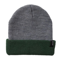 Brixton - Heist Beanie light heather grey/pine needle