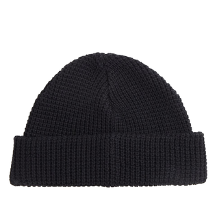 Fred Perry - Patch Brand Waffle Knit Beanie C9160 black/oatmeal T03