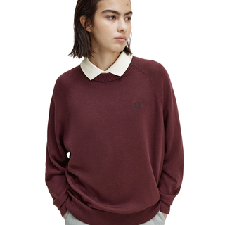 Fred Perry - Crew Neck Jumper K2117 oxblood 597