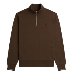 Fred Perry - Half Zip Sweatshirt M3574 burnt tobacco Q21