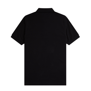 Fred Perry - Plain Tennis Shirt M6000 black/whisky brown S76 M