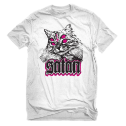 Out Of Medium - Satancat T-Shirt white