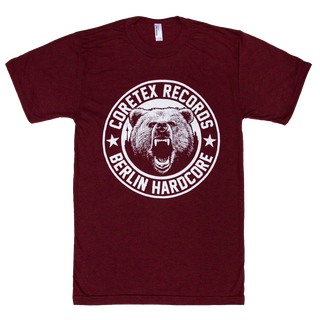 Coretex - Bear T-Shirt heather cranberry/white