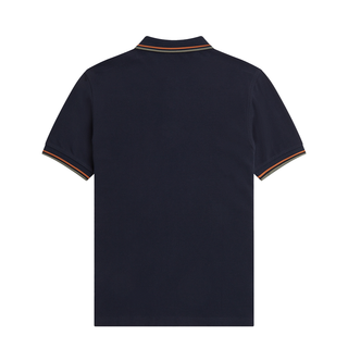 Fred Perry - Twin Tipped Polo Shirt M3600  navy/nut flake/field green U42 M
