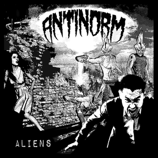 Antinorm - Aliens green black marbled LP