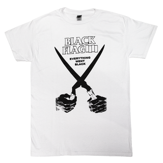 Black Flag - Everything Went Black White T-Shirt