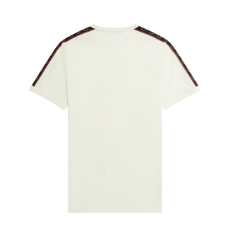 Fred Perry - Contrast Tape Ringer T-Shirt M4613 ecru/whisky brown U09 XL
