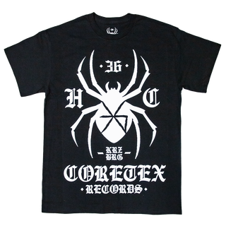 Coretex - Hardcore Spider T-Shirt black/white