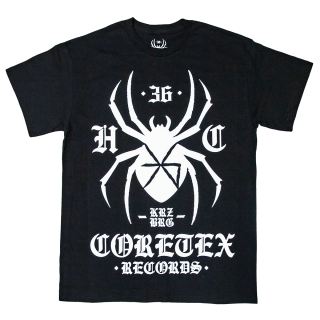 Coretex - Hardcore Spider T-Shirt black/white