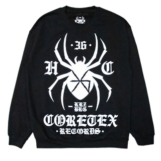 Coretex - Hardcore Spider Sweatshirt black/white