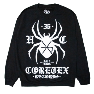 Coretex - Hardcore Spider Sweatshirt black/white