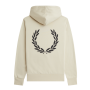 Fred Perry - Font Back Graphic Hooded Sweatshirt M6536 Oatmeal 691