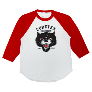 Coretex - Panther Kids 3/4 Baseball Jersey white/red