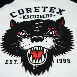 Coretex - Panther Kids 3/4 Baseball Jersey white/black