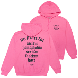 Coretex - No Place For Hoodie saftey pink/black