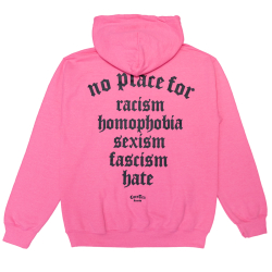 Coretex - No Place For Hoodie saftey pink/black