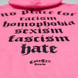 Coretex - No Place For Hoodie saftey pink/black