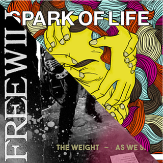 Spark Of Life / Freewill - Split yellow with red splatter 7
