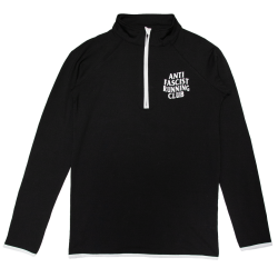 Anti Fascist Running Club - Langarm Sport Shirt mit 1/2...