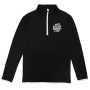 Anti Fascist Running Club - Longsleeve Sport Shirt with 1/2 Zip black