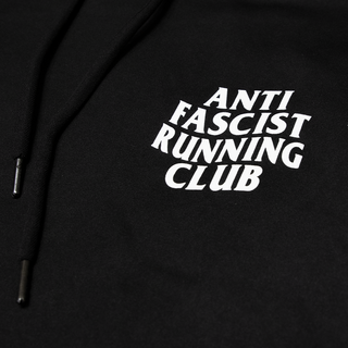Anti Fascist Running Club - Sports Polyester Hoodie black