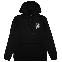 Anti Fascist Running Club - Sports Polyester Hoodie black