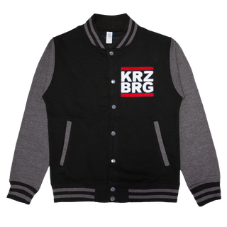 KRZ BRG - Logo Varsity Jacket jet black/charcoal