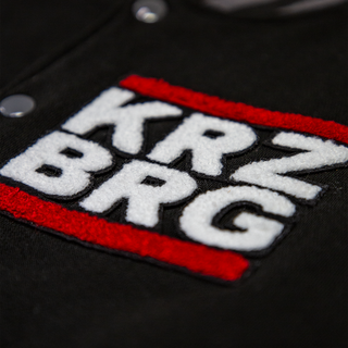 KRZ BRG - Logo Varsity Jacket jet black/charcoal