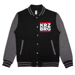 KRZ BRG - Logo Varsity Jacket jet black/charcoal