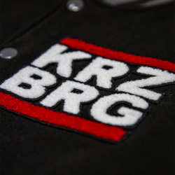 KRZ BRG - Logo Varsity Jacket jet black/charcoal