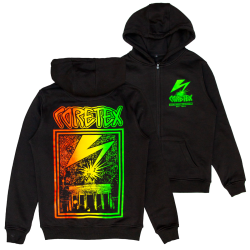 Coretex - Coloured Lightning Zipper black