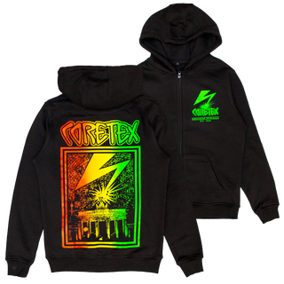 Coretex - Coloured Lightning Zipper black XXL
