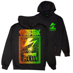 Coretex - Coloured Lightning Hoodie black