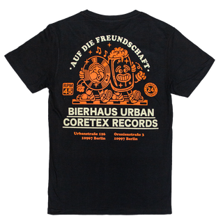 Coretex x Bierhaus Urban - Auf Die Freundschaft T-Shirt black