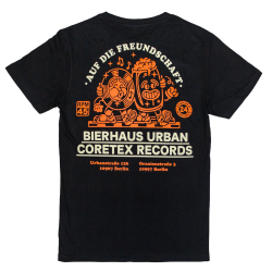 Coretex x Bierhaus Urban - Auf Die Freundschaft T-Shirt black