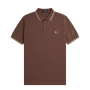 Fred Perry - Twin Tipped Polo Shirt M3600 carrington road brick/warm grey U85