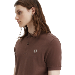 Fred Perry - Plain Polo Shirt M6000 carrington road brick/warm grey U85