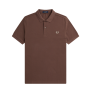 Fred Perry - Plain Polo Shirt M6000 carrington road brick/warm grey U85