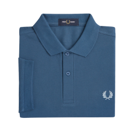 Fred Perry - Plain Polo Shirt M6000 midnight blue/light...