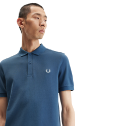 Fred Perry - Plain Polo Shirt M6000 midnight blue/light ice V06