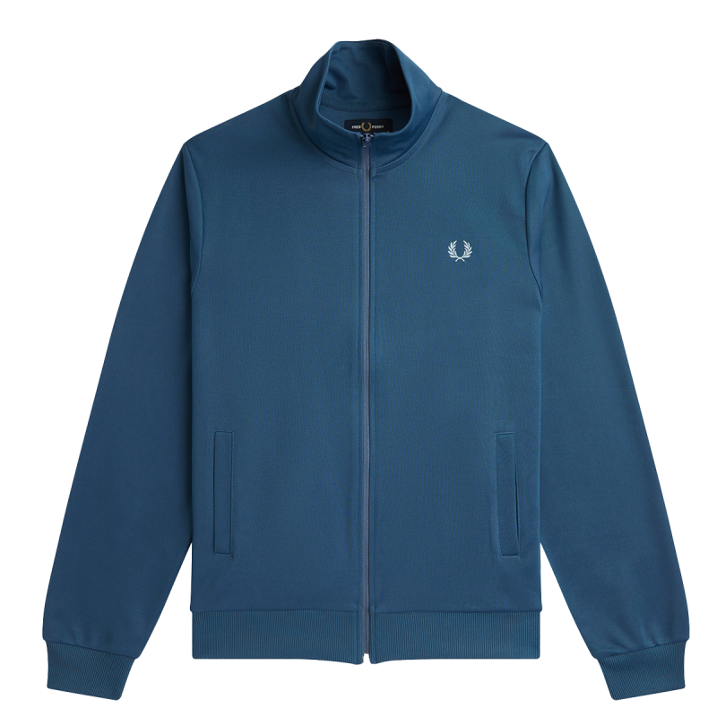 Fred perry brentham jacket carbon blue best sale