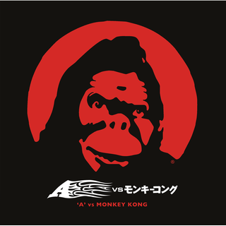 A - A vs. Monkey Kong transparent red black marbled 2LP