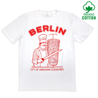 Berlin - City Of Unknown Pleasures Organic Cotton T-Shirt white/red