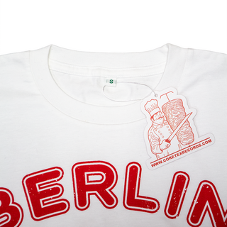 Berlin - City Of Unknown Pleasures Organic Cotton T-Shirt white/red