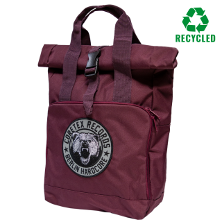 Coretex - Bear Recycelter Rolltop-Rucksack burgundy/reflector