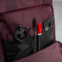 Coretex - Bear Recycelter Rolltop-Rucksack burgundy/reflector