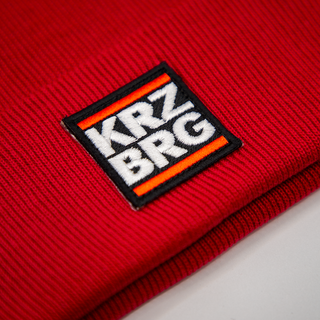 KRZ BRG - Logo Organic Beanie red