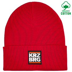 KRZ BRG - Logo Organic Beanie red